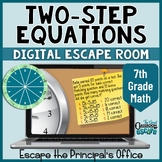 Solving Two Step Equations Activity 7th Grade Math Digital