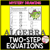Solving Two Step Equations Algebra 1 Math Mystery Picture Drawing
