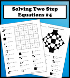Solving Two Step Equations Color Worksheet Practice 4