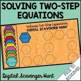 Solving Two Step Equations Digital Scavenger Hunt