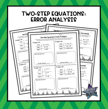 Preview of Solving Two-Step Equations: Error Analysis