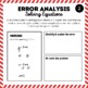 Solving Two-Step Equations Error Analysis by Order Of Op's | TpT