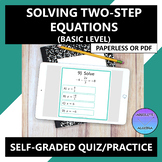 Solving Two Step Equations Google Form Quiz Practice
