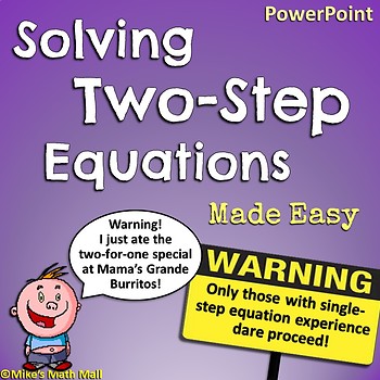 Preview of Two-Step Equations (PowerPoint Only)