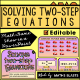 Solving Two-Step Equations Math Game │Interactive PowerPoi