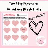 Solving Two Step Equations Valentine's Day Algebra Activity
