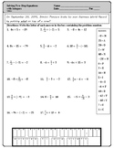 Solving Two-Step Equations with Integers:  A Riddle Activity