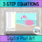 Solving Two Step Equations with Positives Only Digital Pixel Art