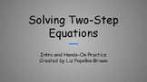 Solving Two-Step Equations with QR Code Video Hints and Answers