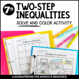 Solving Two-Step Inequalities Coloring Activity