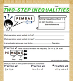 Solving Two-Step Inequalities