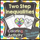 Solving Two Step Inequalities Activity {Valentines Day Worksheet}