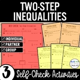 Solving Two-Step Inequalities Practice | Self-Check Review