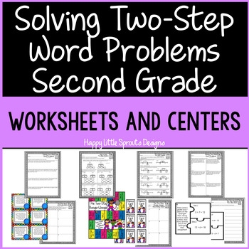 Preview of Solving Two-Step Word Problems Second Grade