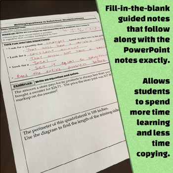 Solving Word Problems  AllinOne Bundle  Notes, activities, and more!