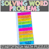 Word Problems Math Puzzles Solving Word Problems