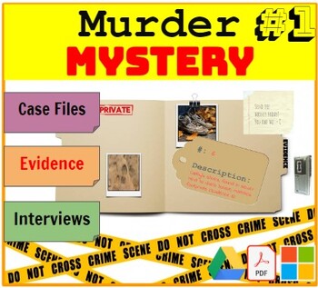 Preview of Solve a Murder Mystery with Evidence & Reasoning (Google/more) #1