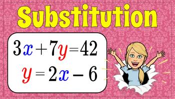Preview of Solving a System of Linear Equations Using Substitution
