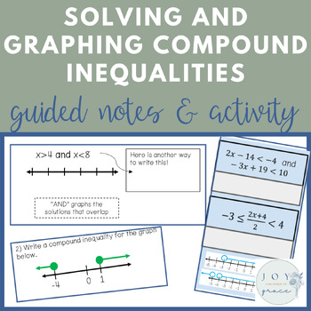 Preview of Solving and Graphing Compound Inequalities - Notes and Digital Activity