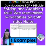 Solving and Graphing Multi Step Inequalities w/Variables o
