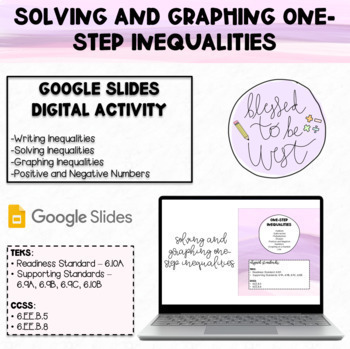 Preview of Solving and Graphing One-Step Inequalities