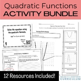 Solving and Graphing Quadratics Activity Bundle for Algebra 2