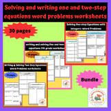 Solving and Writing one and two-step Equations Word Proble