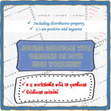 Solving equations with variables on both sides worksheet (