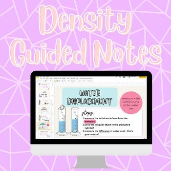 Preview of Solving for Density - Guided Notes