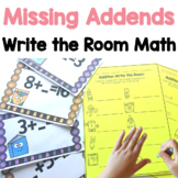 Missing Addends within 10 and 20 Write the Room Math