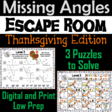 Solving for Missing Angles Game: Geometry Escape Room Than