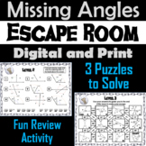 Solving for Missing Angles Activity: Breakout Escape Room 