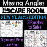 Solving for Missing Angles Game: Geometry Escape Room New 