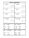 Solving for Variables