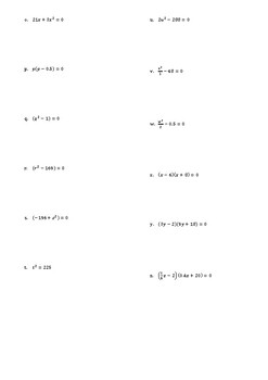 solving quadratic equations by factorisation by missturners shop