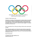 Systems of equations Olympic style