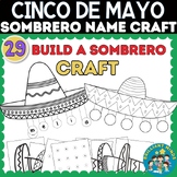Sombrero Name Craft, Cinco de Mayo Coloring Craft, Cinco d