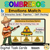 Sombreros Emotions Feelings Match Cinco De Mayo BOOM Cards