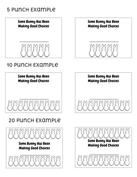 Making good choices punch cards