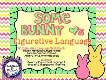 Preview of Some Bunny Loves Figurative Language (Easter Literary Device Unit)