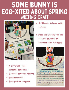 Preview of Some-Bunny is EGG-xited For Spring | Writing Craft | Drawing Picture Project