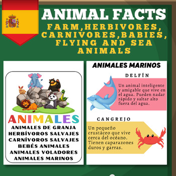 Preview of Some Fun Facts About Animals in Spanish