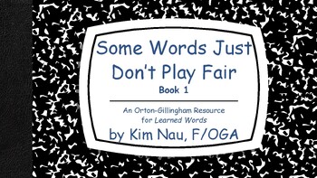 Preview of Some Words Just Don't Play Fair - Book 1