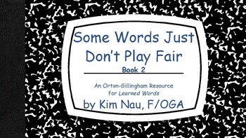 Preview of Some Words Just Don't Play Fair - Book 2