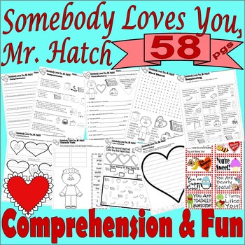 Preview of Somebody Loves You, Mr. Hatch Valentine Read Aloud Book Companion Comprehension