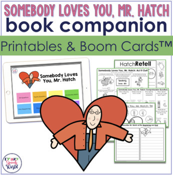 Preview of Somebody Loves You Mr Hatch Speech Therapy Activities | Boom™ Cards and Print