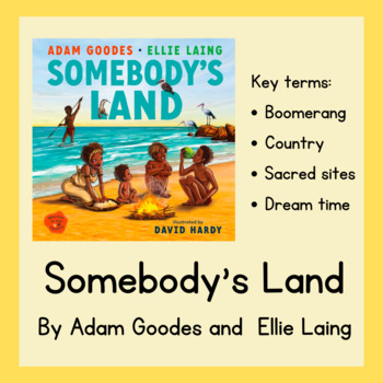 Preview of Somebody's Land Read Aloud Defined Key Terms - FREEBIE