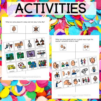 Feeling Silly Social Story and activities EDITABLE | TPT
