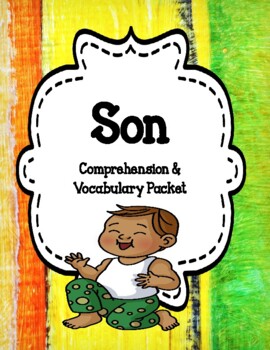 Preview of Son by Lois Lowry - Comprehension and Vocabulary Unit Print and Paperless