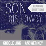 Son by Lois Lowry · Reading Questions · Google Link